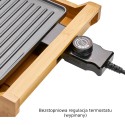 Elektryczny Grill stołowy na bambusowej tacy Clatronic TG 3697
